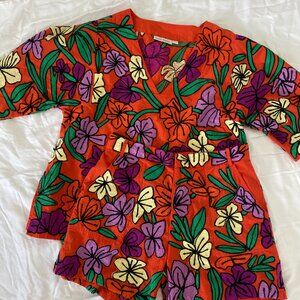 NWT Roller Rabbit Jorales Sierra Top and Shorts Set